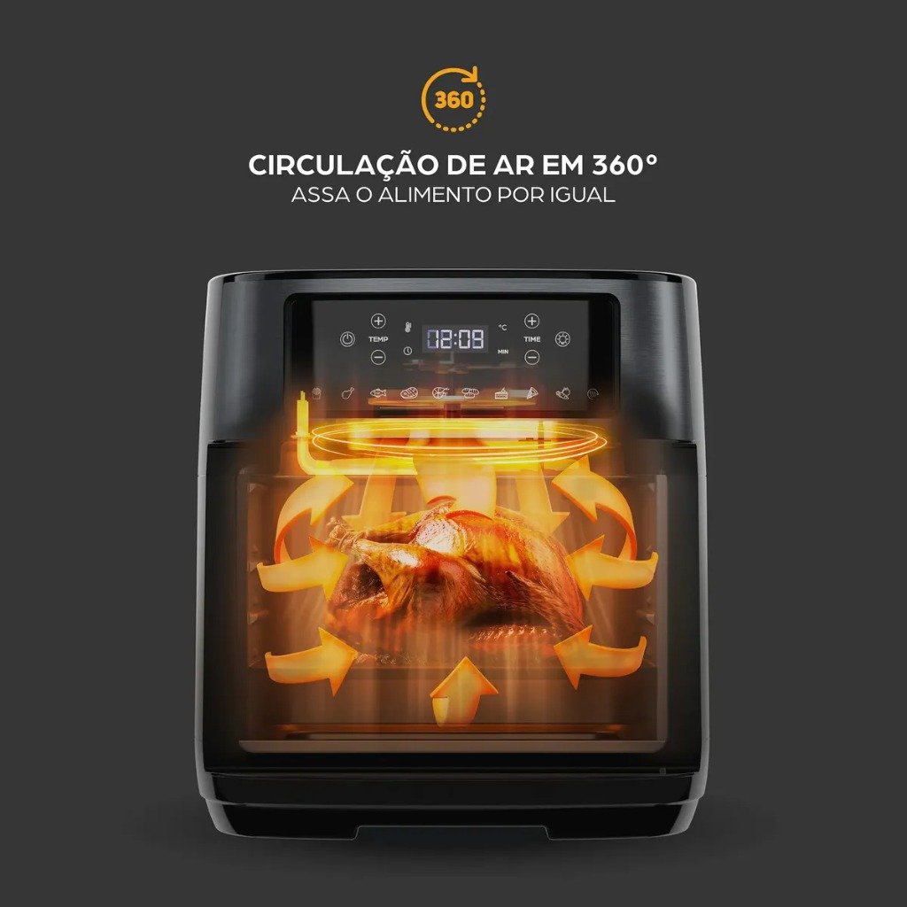 Air Fryer Oven WAP WAOD2 12L — Circulação de Ar 360 Graus